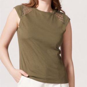 Naf Naf tshirt with lace insets